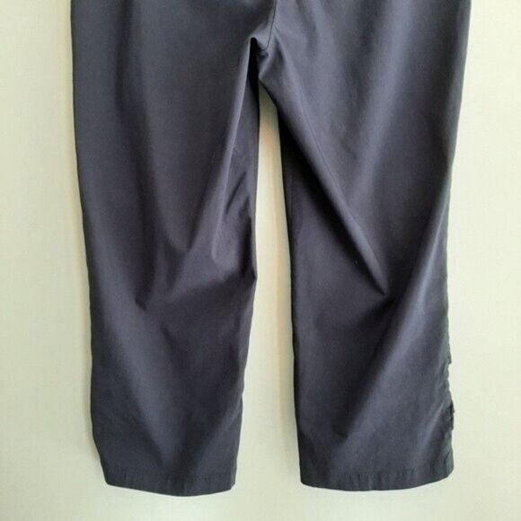 LAURA Petites Crop Capri Pants Ruched Detail Sz 14 P - Picture 6 of 7